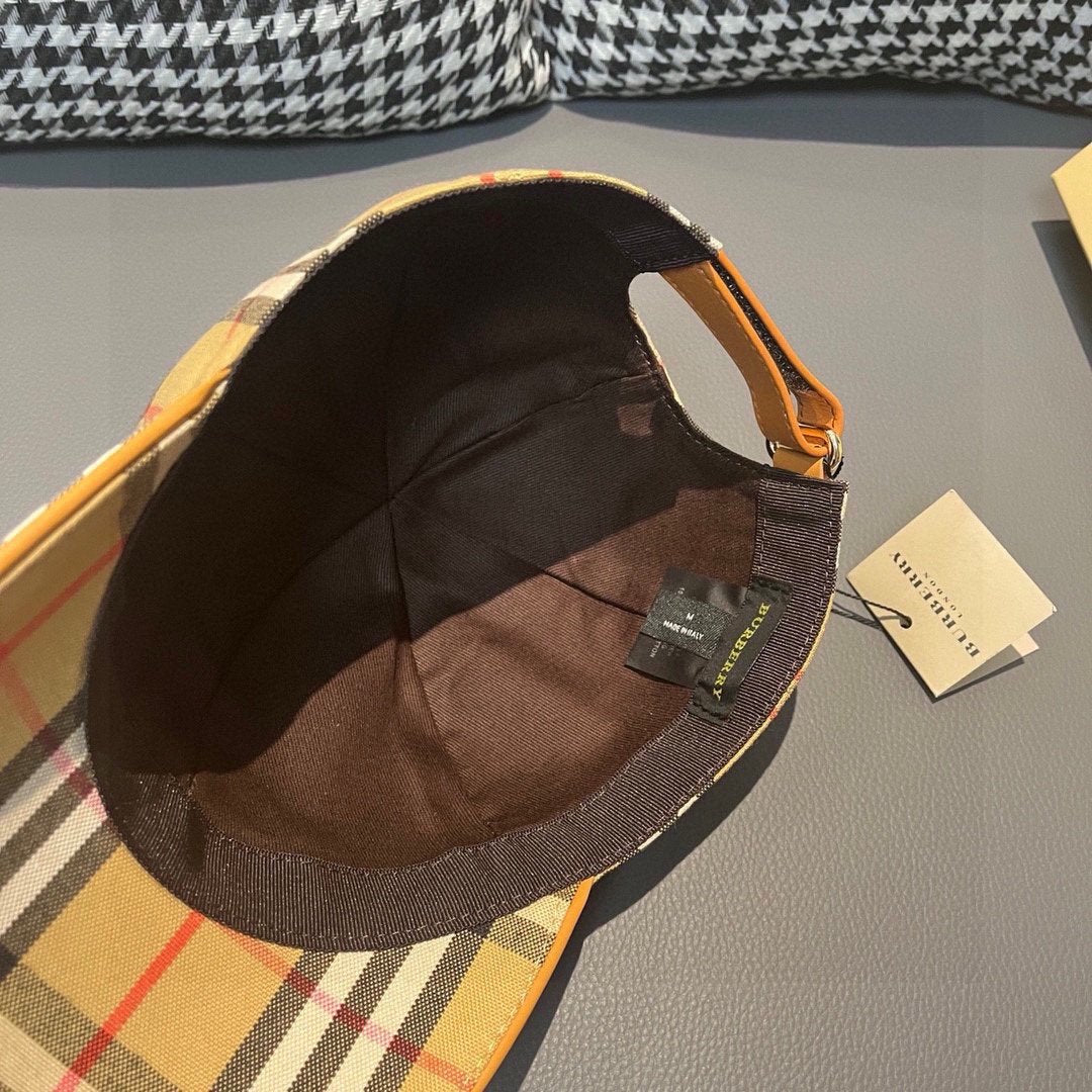 Burberry Check Cap Beige