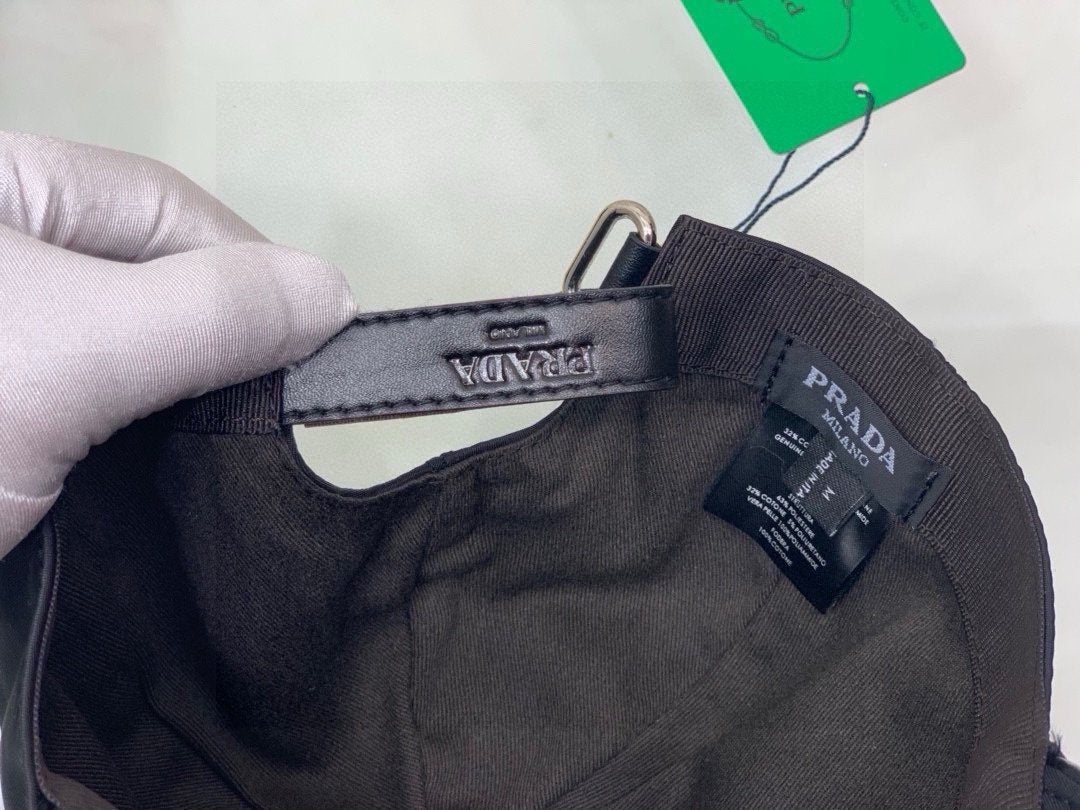 Prada Re-Nylon Baseball Cap Black