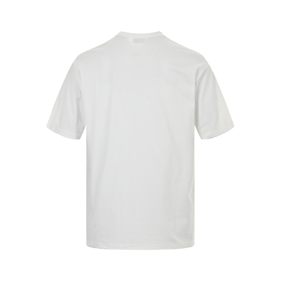 Moncler Optical Logo White Cotton T-Shirt
