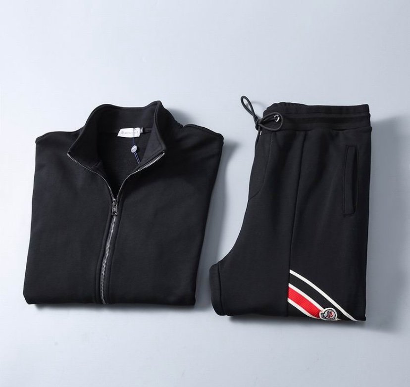 Moncler Tricolour Black Striped Tracksuit