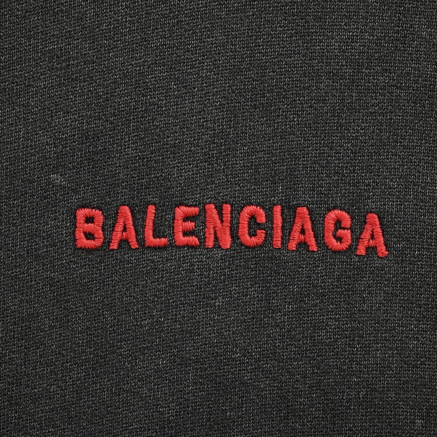 Balenciaga Oversized Hoodie Logo Embroidered