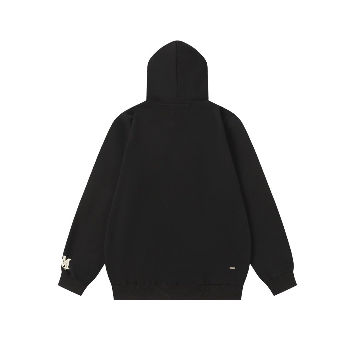 Amiri Staggered Logo Hoodie In Black