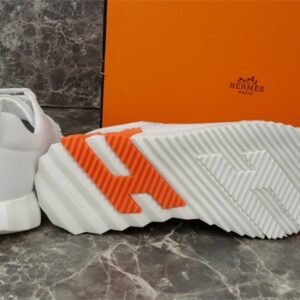 Hermes Bouncing Sneaker White Orange