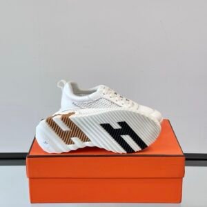 Hermes Bouncing Sneaker White Brown
