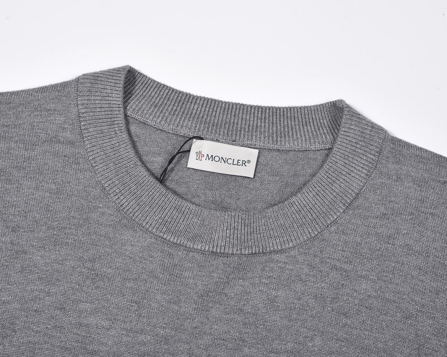 Moncler Logo Patch Sweatshirt Grey