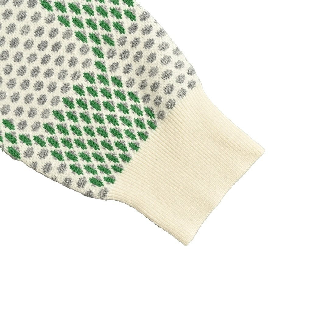 Louis Vuitton Damier Jacquard Cotton Pullover Green