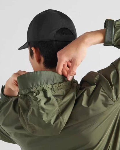 Prada Re-Nylon Hooded Jacket Green