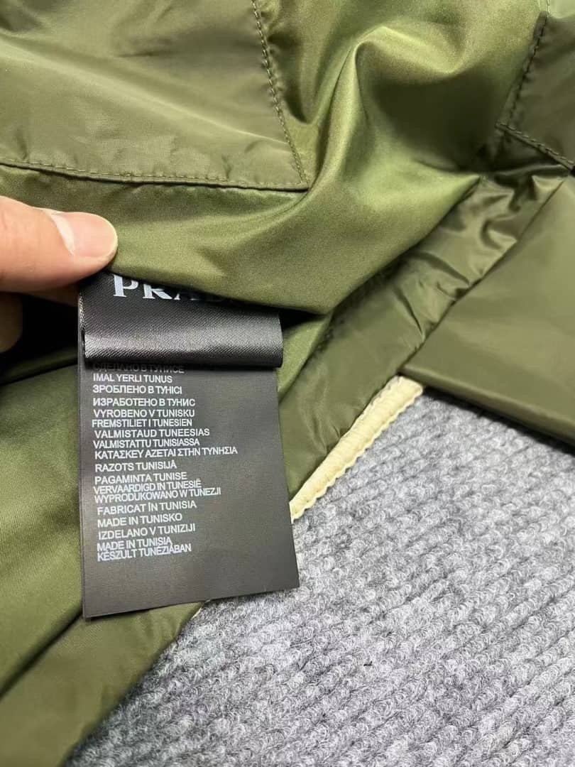 Prada Re-Nylon Hooded Jacket Green