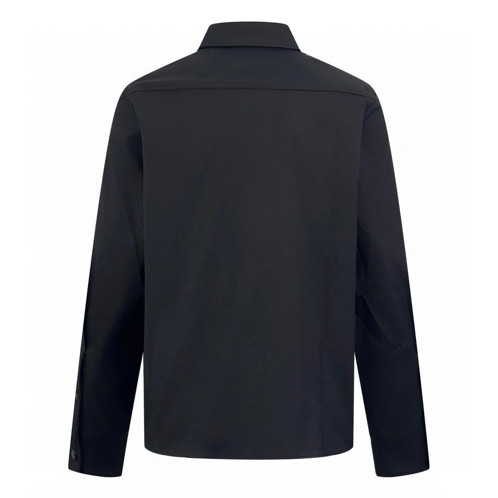 Moncler Black Stretch-Cotton Collared Jacket