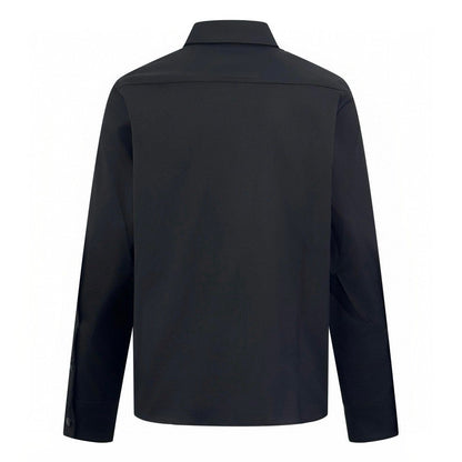 Moncler Black Stretch-Cotton Collared Jacket