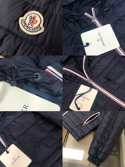 Moncler Douret Short Down Jacket Navy