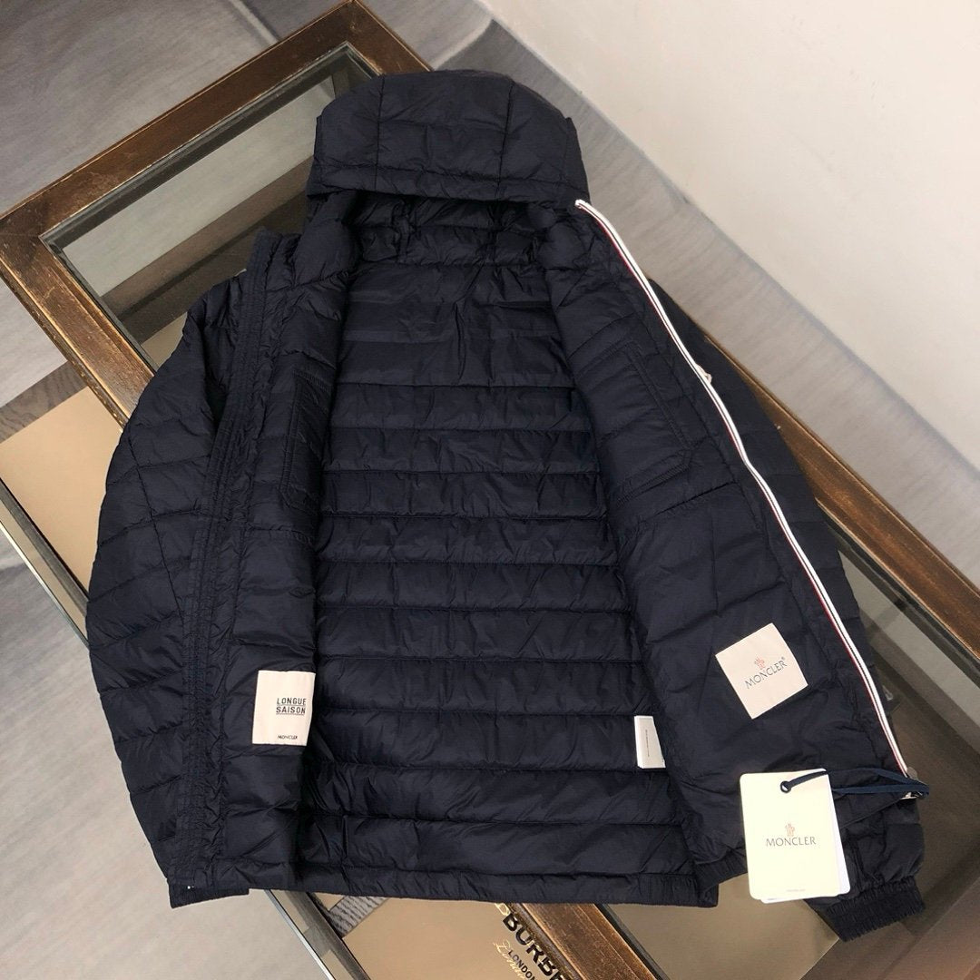 Moncler Douret Short Down Jacket Navy