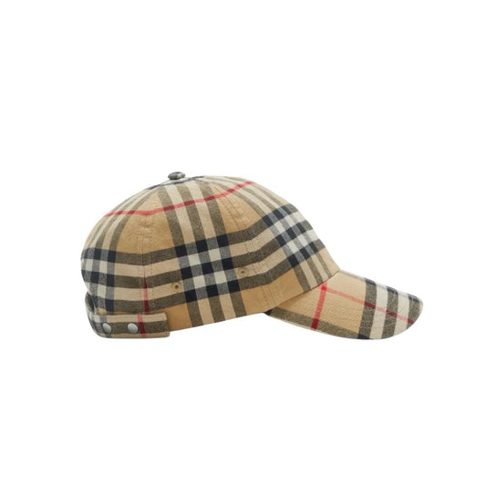 Burberry Check Cap Beige