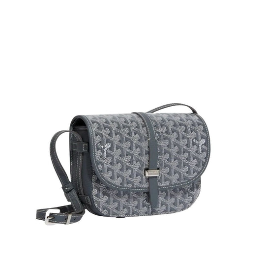 Goyard Belvedere PM Messenger Bag Grey