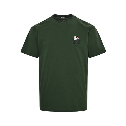 Loewe T-Shirt In Cotton Vintage Green