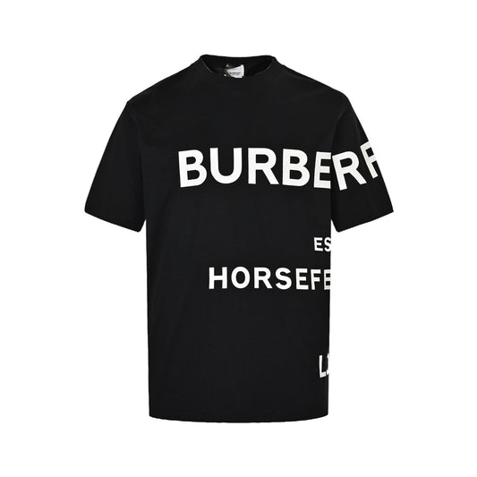 Burberry Logo Print T-Shirt In Black
