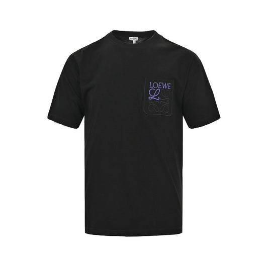 Loewe Relaxed Fit T-Shirt in Cotton Black Blue