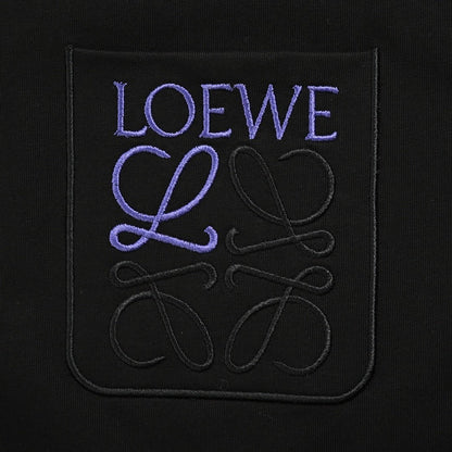 Loewe Relaxed Fit T-Shirt in Cotton Black Blue