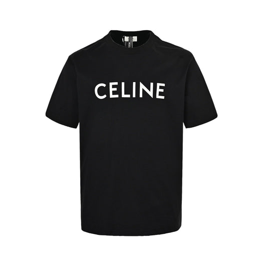 Celine Loose T-Shirt In Cotton Jersey Black