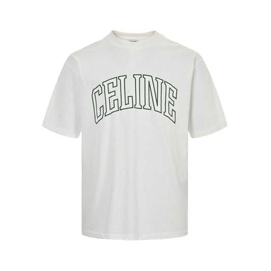 Celine University Logo Tee White Green