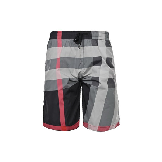 Burberry Check Dawnstring Grey/Black Swimshorts