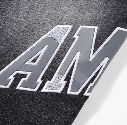 Amiri Grey Logo Jeans Black Slim Fit