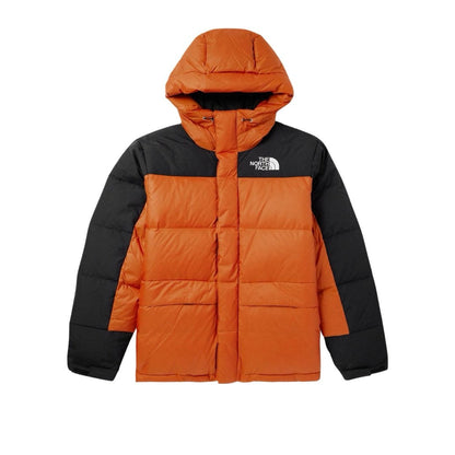The North Face Himalayan Down Jacket In Orange/Black