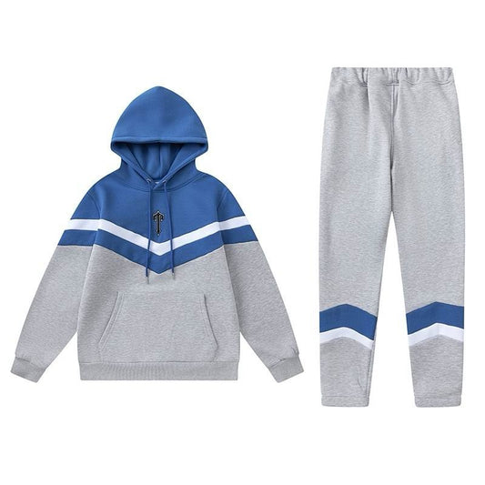 Trapstar V-Stripe Tracksuit Blue Grey