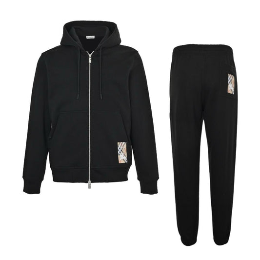 Burberry Hoodie &amp; Jogggers Set Black