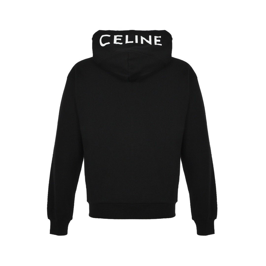 Celine Cotton Fleece Tracksuit Black