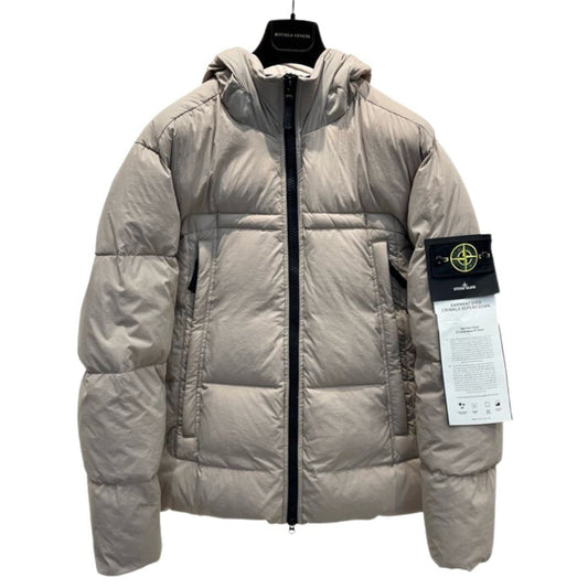 Stone Island Crinkle Reps Puffer Down Jacket Beige