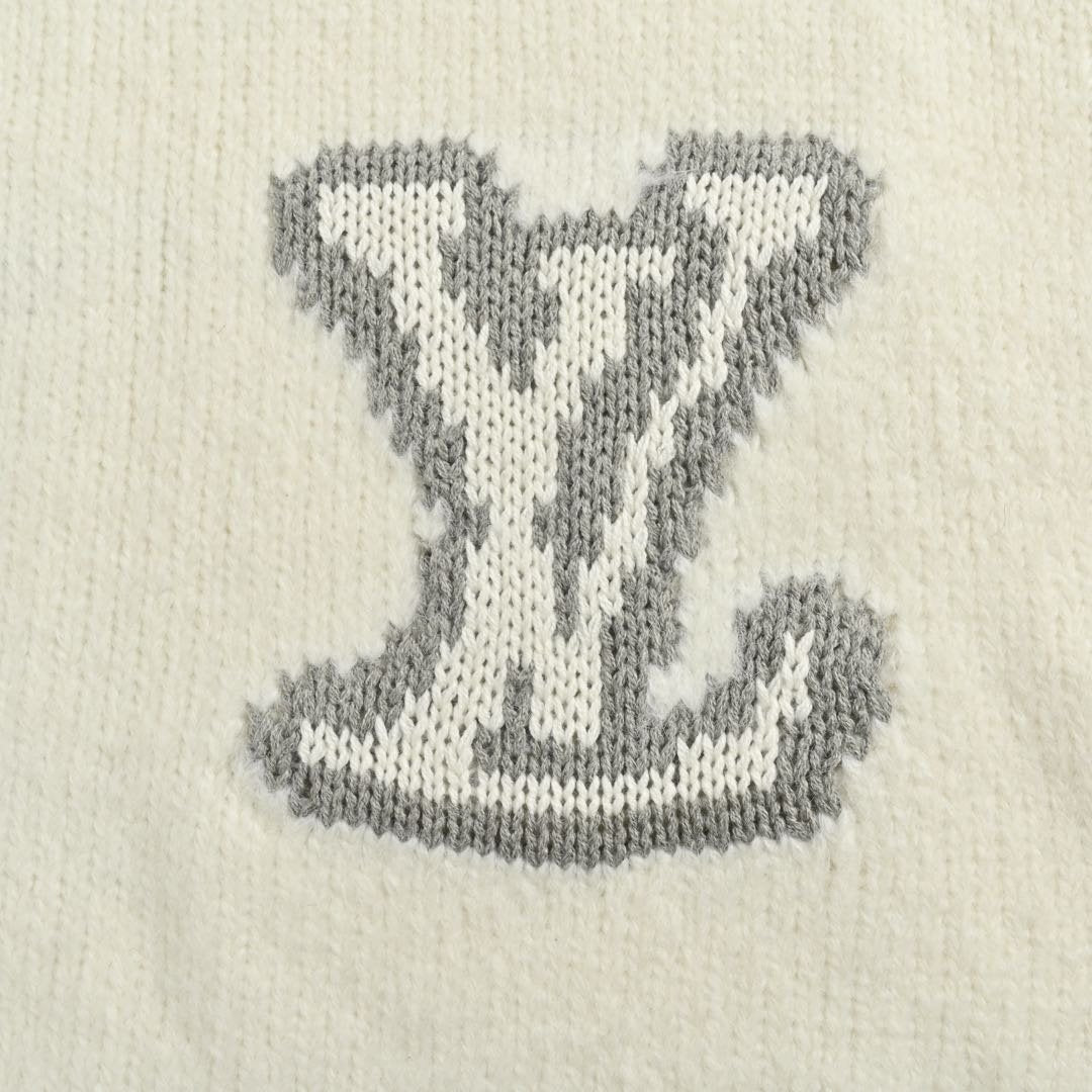Louis Vuitton LV Intarsia Sweater White
