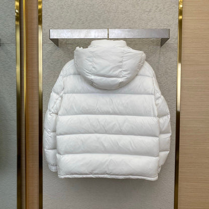 Moncler Maya  Hooded Down Jacket Off-White