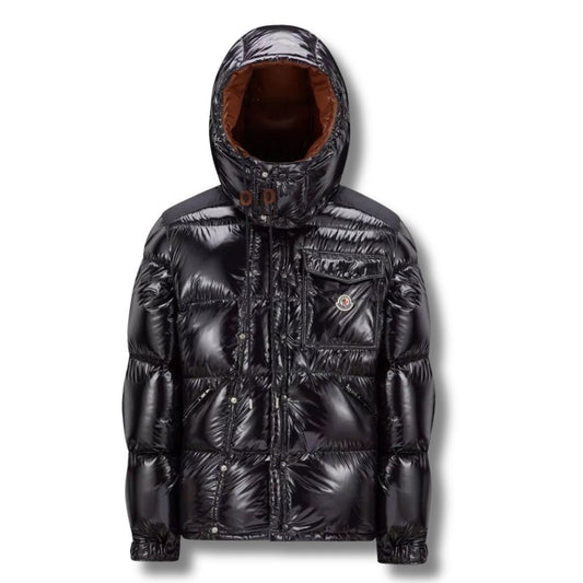 Moncler Karakorum Ripstop Hooded Down Jacket Black