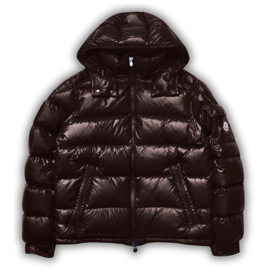 Moncler Maya  Hooded Down Jacket Brown