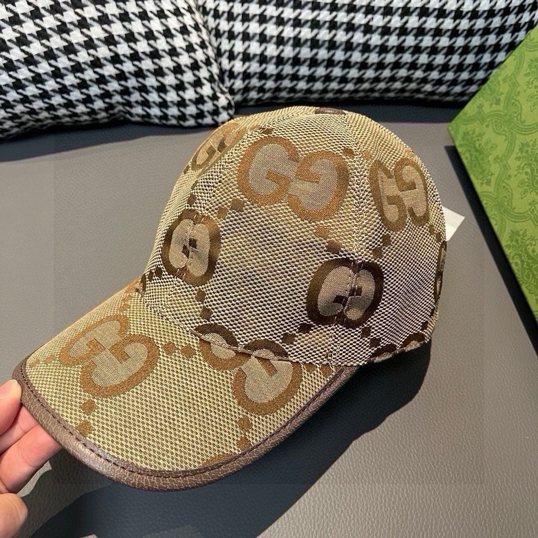 Gucci GG Jumbo Baseball Cap Beige