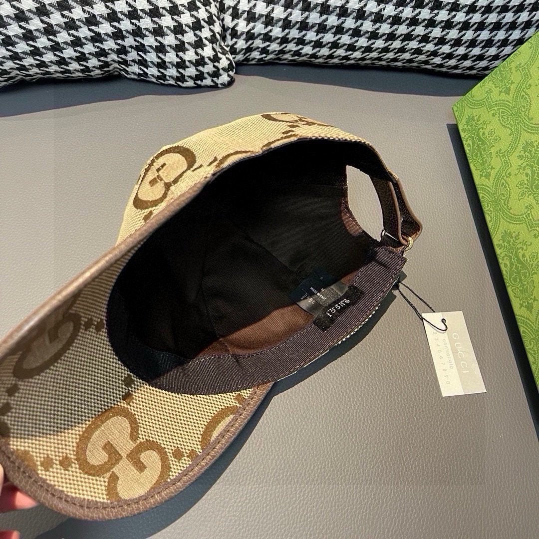 Gucci GG Jumbo Baseball Cap Beige