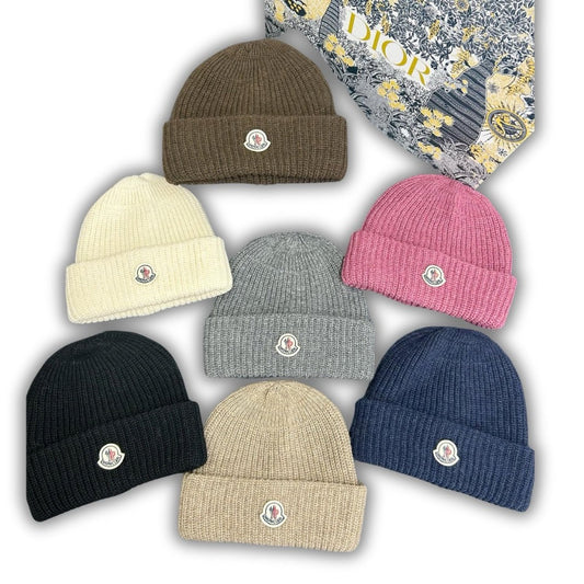 Moncler Logo Wool Beanie