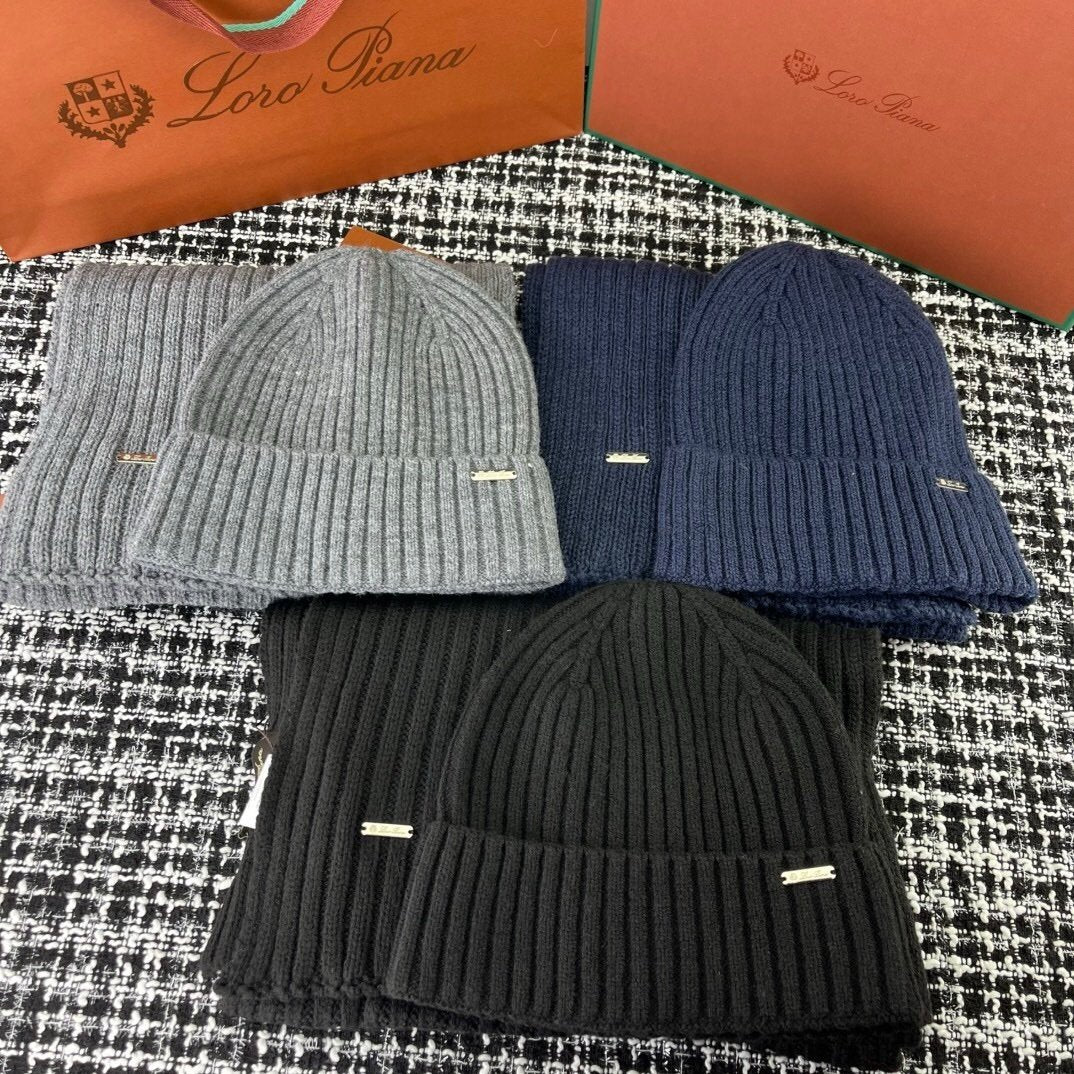 LP Loro Piana Sjaal &amp; Muts Sets