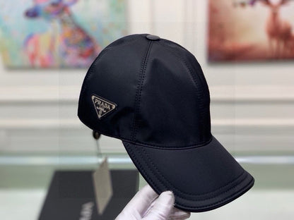 Prada Re-Nylon Baseball Cap Black