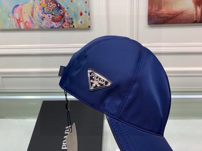 Prada Re-Nylon Baseball Cap Blue