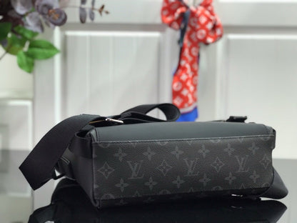 Louis Vuitton Voyager Monogram Messenger Bag Black