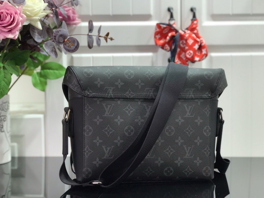 Louis Vuitton Voyager Monogram Messenger Bag Black