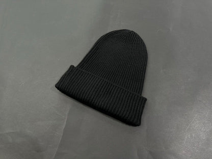 Louis Vuitton Black Wool Mini Logo Beanie