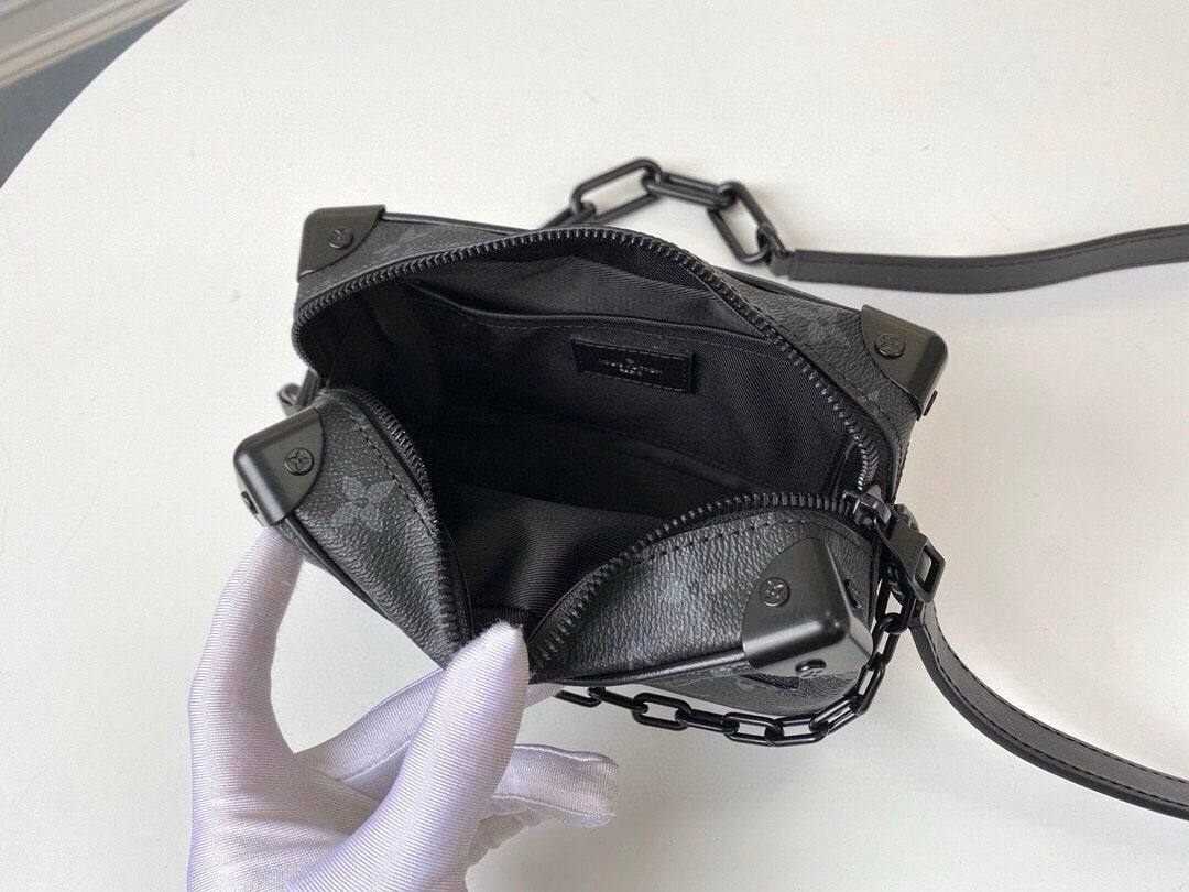 Louis Vuitton Eclipse Mini Soft Trunk Bag Black
