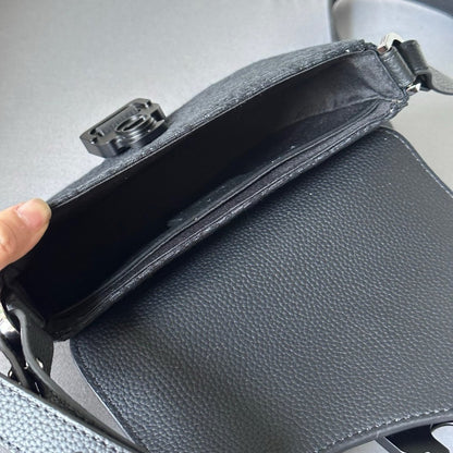 Dior Oblique Mini Saddle Messenger Bag Black