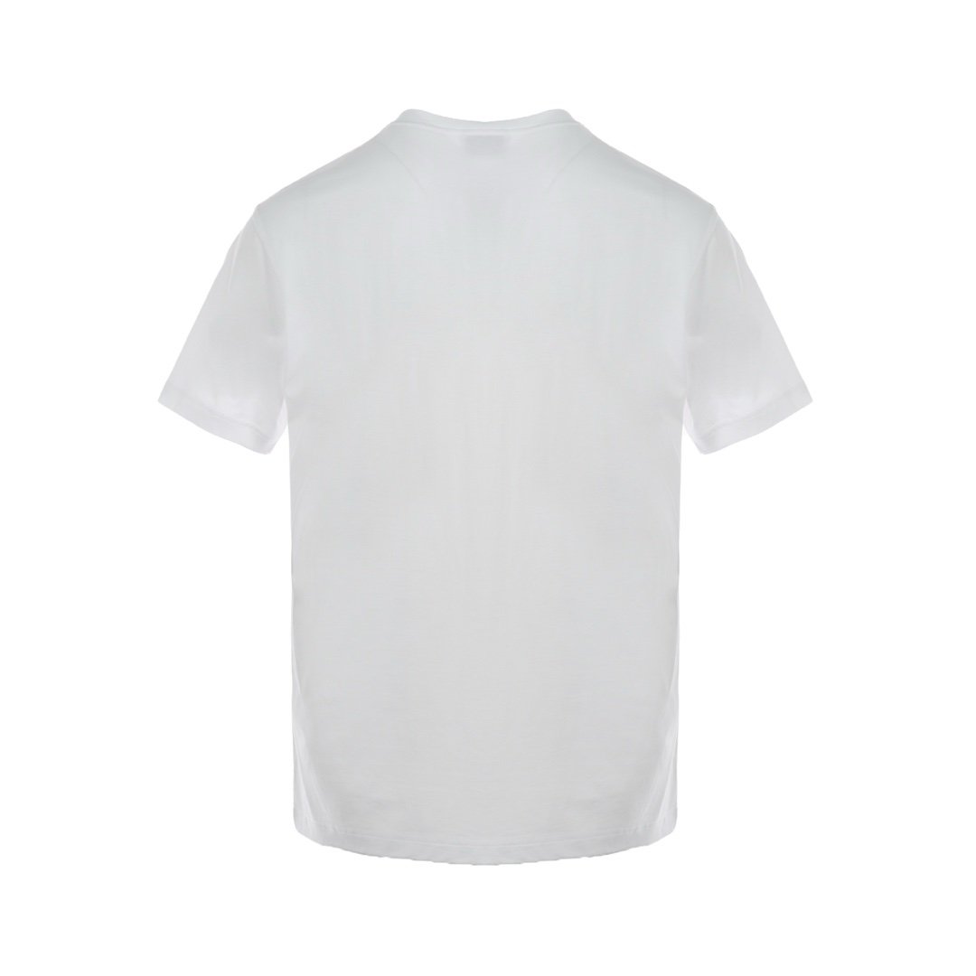 Burberry Location Print Cotton T-Shirt White