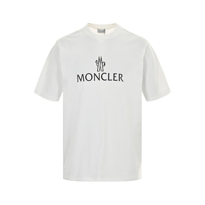 Moncler Optical Logo White Cotton T-Shirt
