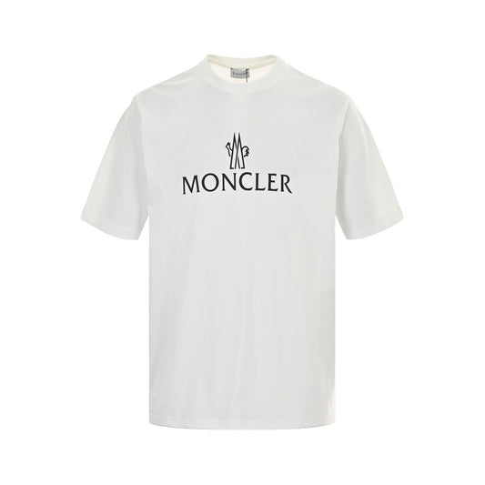 Moncler Optical Logo White Cotton T-Shirt