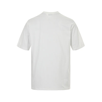 Moncler Optical Logo White Cotton T-Shirt